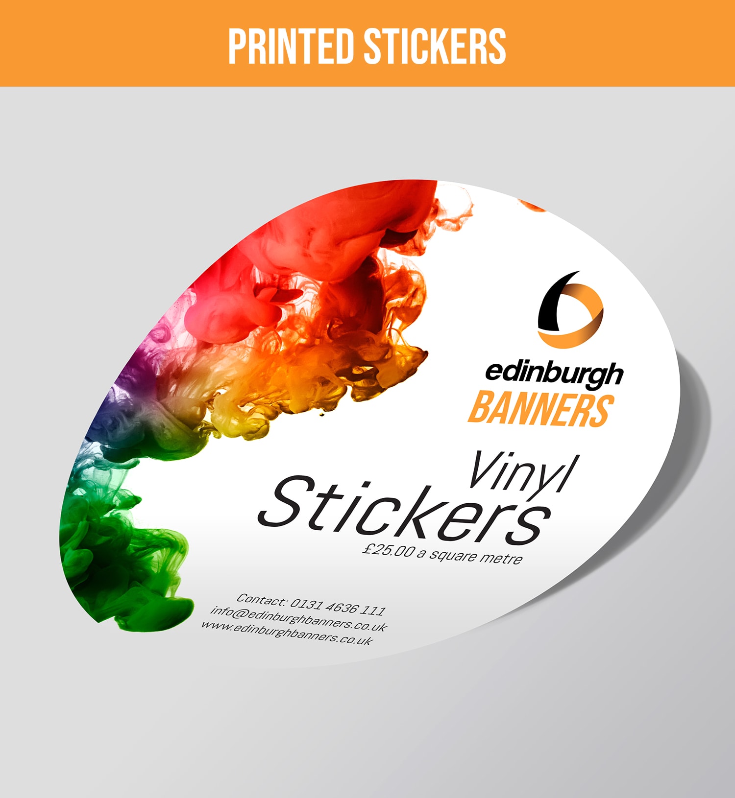 Edinburgh Banners Printed Stickers